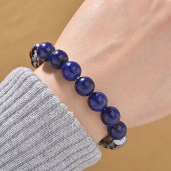 Flexibles Terahertz und Lapislazuli Armband - 140 ct.