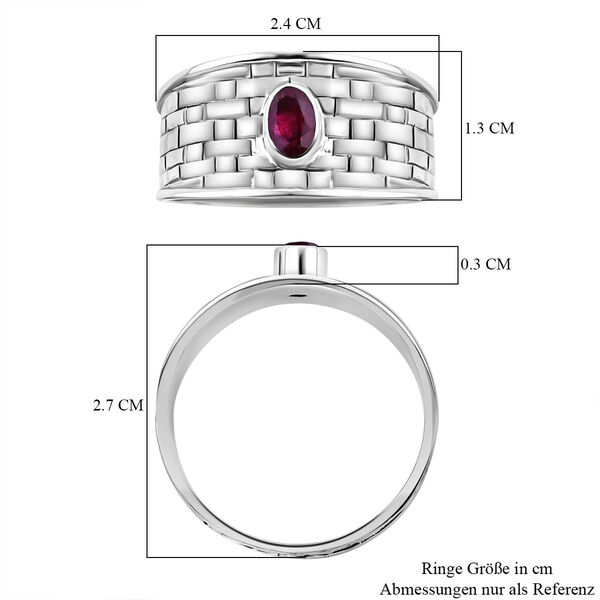 Royal Bali Kollektion - Afrikanischer Rubin Ring - 0,64 ct. image number 5