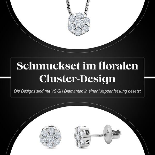 Weißes VS GH Diamant-Schmuckset - 1 ct. image number 2