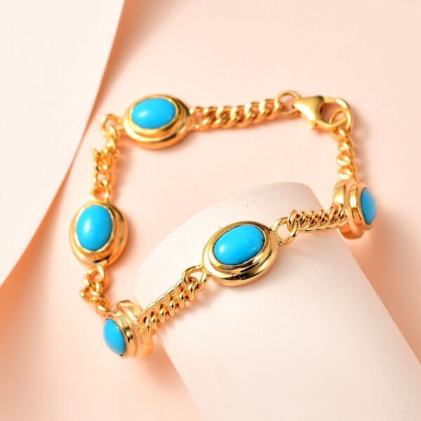 Amerikanisches, natürliches Sleeping Beauty Türkis-Armband - 5,40 ct. image number 2