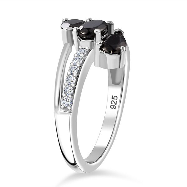 Elite Shungit und Zirkon Ring - 1,01 ct. image number 5