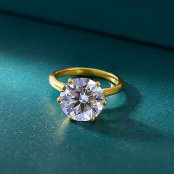 Moissanit Ring - 5,21 ct.