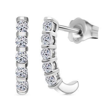 LUXURIANT SI-GH Labor Diamant Ohrringe, 925 Silber rhodiniert - 0,30 ct.