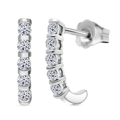 LUXURIANT DIAMOND - Lab Grown Diamant SI-GH Ohrringe 925 Silber rhodiniert ca. 0.30 ct