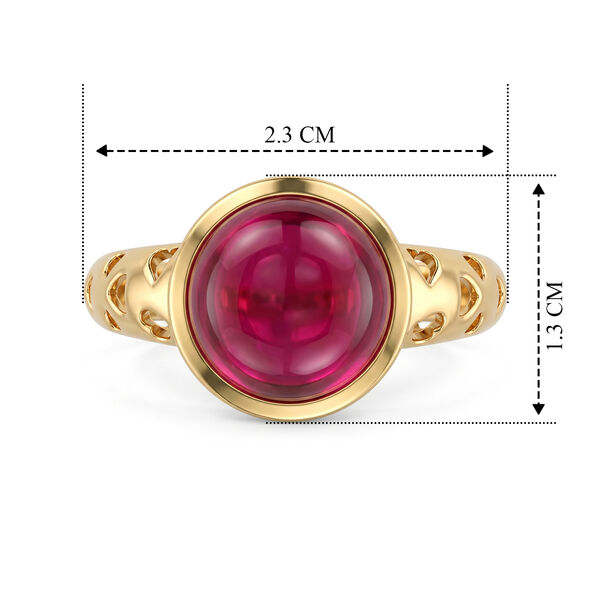 EVER TRUE AAA Lab Grown Rubin Ring 950 Kupfer (Gr&ouml;&szlig;e 17.00) ca. 6,73 ct image number 5