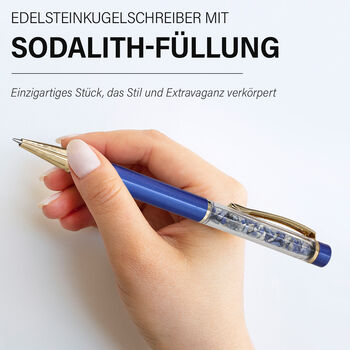 3er Exklusives Geschenkset &ndash; Amethyst: Handschmeichler, Armband und Kugelschreiber mit Kristallkugel