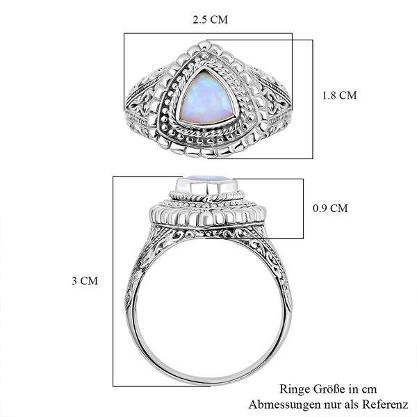 Royal Bali Kollektion- Nat&uuml;rlicher, &auml;thiopischer Welo Opal Ring - 1 ct. image number 5