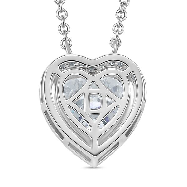 RADIANTA GRA zertifiziert Moissanit (D-VVS) Halskette ca. 45 cm 925 Silber rhodiniert ca. 3.74 ct image number 5