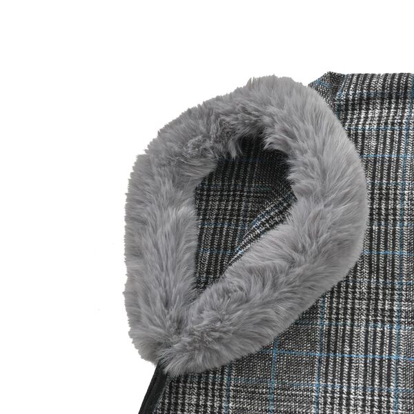 LA MAREY &ndash; Kunstfell Kimono, Grau image number 4