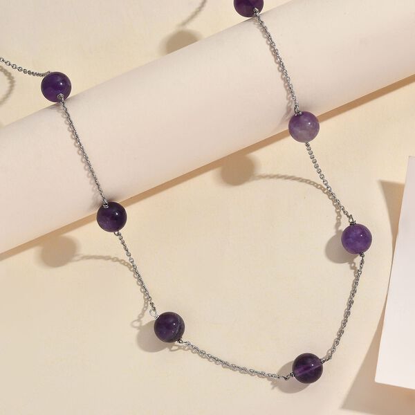 Afrikanische Amethyst-Halskette, 50 cm - 40 ct. image number 2