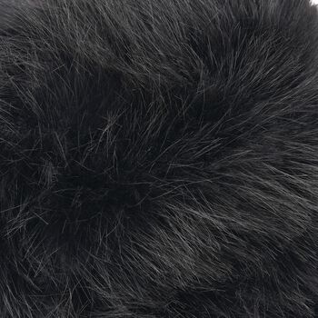 Kunstfell-Bucket-Hut, Einheitsgr&ouml;&szlig;e, Schwarz