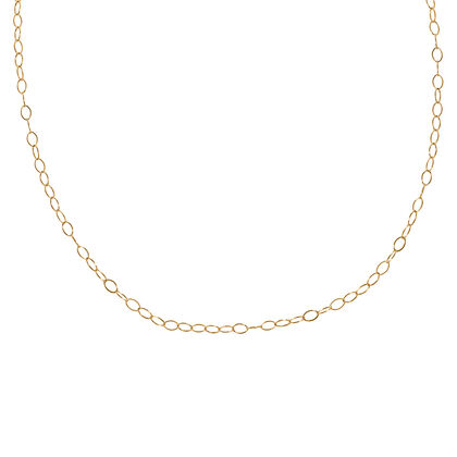 Italienische Panzerkette, ca. 45 cm, 375 Gelbgold