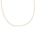 Italienische Panzerkette, ca. 45 cm, 375 Gelbgold