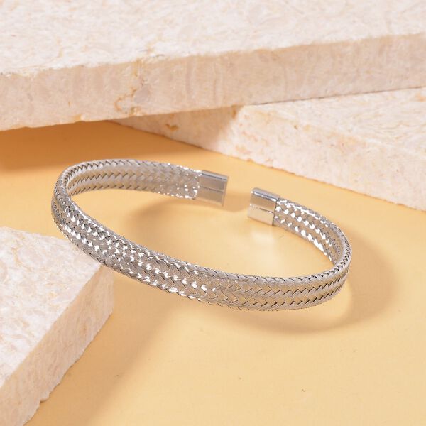 Flexibles Edelstahl Armreif, ca. 12,00g image number 2