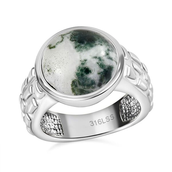 Moosachat Ring - 7,24 ct. image number 4