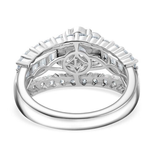 LUXURIANT DIAMOND - Lab Grown Diamant SI-GH SGL zertifiziert Ring 925 Silber rhodiniert (Größe 21.00) ca. 2.00 ct image number 5