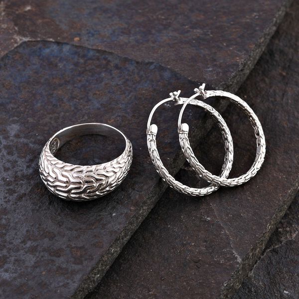 Royal Bali Kollektion - Silber Schmuckset image number 1