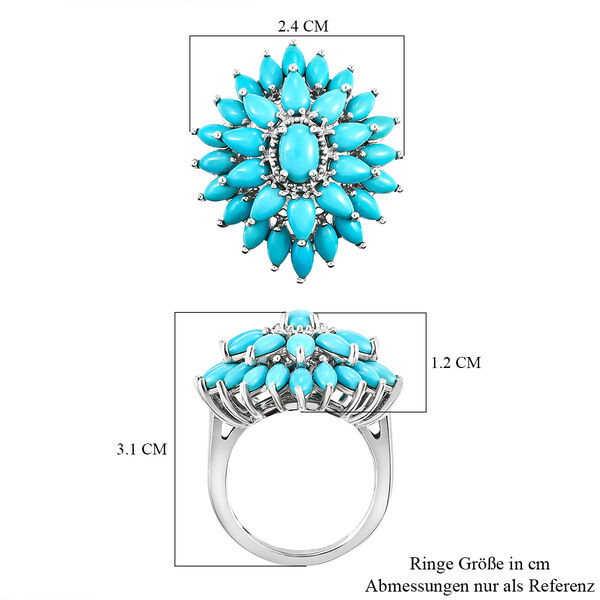 Nat&uuml;rlicher Sleeping Beauty T&uuml;rkis-Ring - 4,09 ct. image number 7