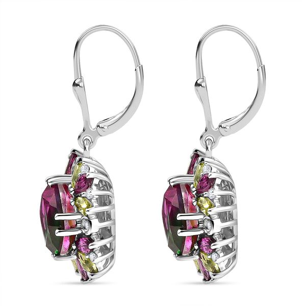 D'Joy Wassermelonen Quarz Triplett, Rhodolith Granat, Peridot und Zirkon Schmuckset image number 17