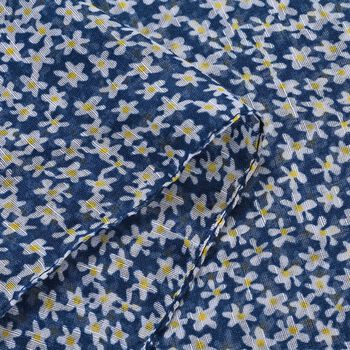 Patchwork Schal mit Blumenmuster, Dreifarbig