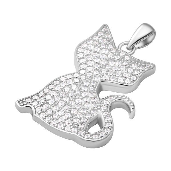 Lustro Stella - Wei&szlig;er Zirkonia-Anh&auml;nger, 925 Silber rhodiniert ca. 2.00 ct image number 2