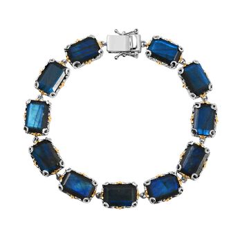 D'Joy AAA madagassisches Labradorit zweifarbiges Armband