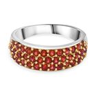 AA Roter Saphir Ring 925 Silber rhodiniert (Gr&ouml;&szlig;e 19.00) ca. 1,48 ct