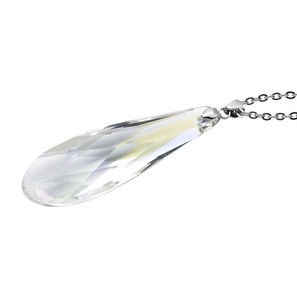 Wei&szlig;er Kristall-Anh&auml;nger mit Kette - 72 ct. image number 4