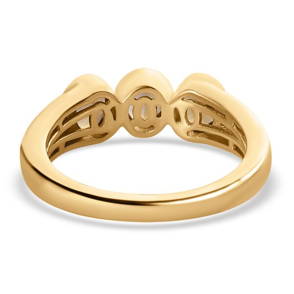 Natürlicher, goldener Tansanit und Zirkon-Ring - 1,12 ct. image number 6