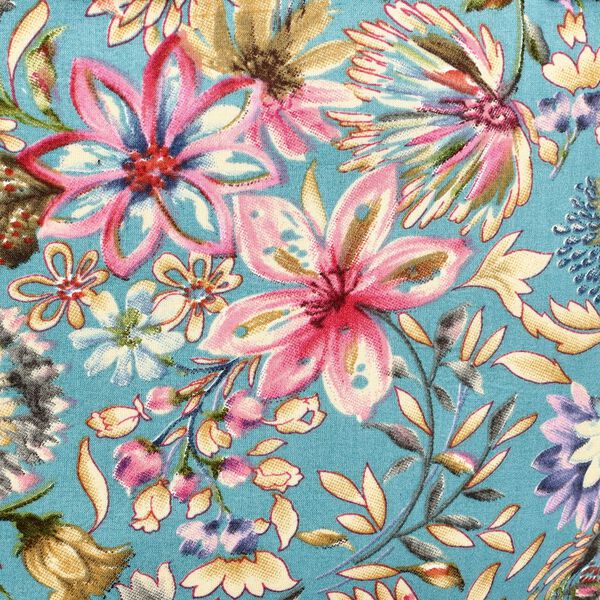 Crossbody Baumwolle, Blockprint, 25.4 x 23 cm, Hellblau image number 6