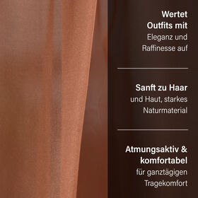 LA MAREY - Chiffonschal aus 100% Maulbeerseide in Beige