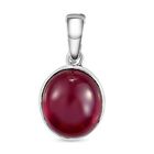 Afrikanischer Rubin-Anhänger, 925 Silber platiniert ca. 21,06 ct