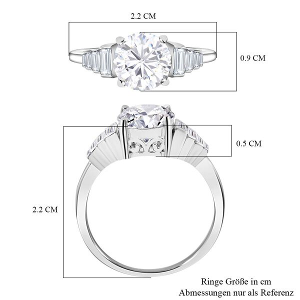 Moissanit Ring - 2,54 ct. image number 4