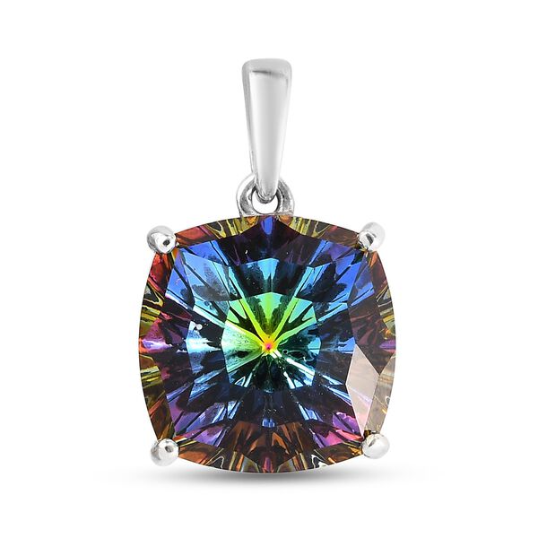 LUSTRO STELLA - &ouml;sterreichischer Vitrail Medium Kristall-Anh&auml;nger, 925 Silber platiniert ca. 11,12 ct