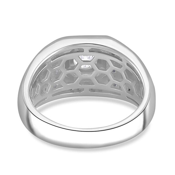 Moissanit Ring, 925 Silber rhodiniert - 1,22 ct. image number 5