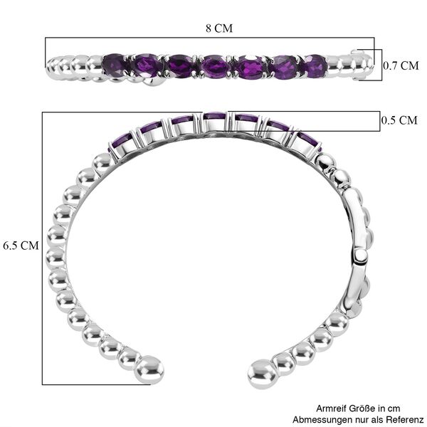 Afrikanischer Amethyst-Armreif, 19 cm - 5,52 ct. image number 6