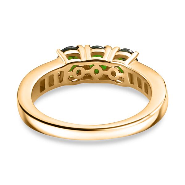 Natürlicher Chromdiopsid und Moissanit-Ring - 1,43 ct. image number 5