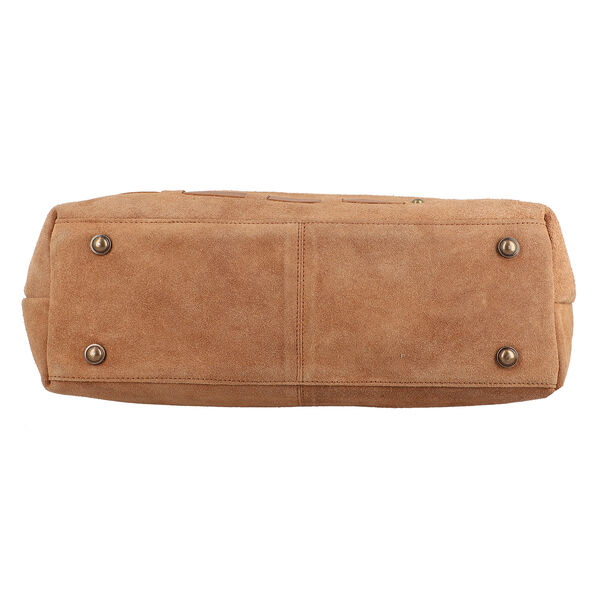 100% Echtleder Umh&auml;ngetasche, lila image number 5