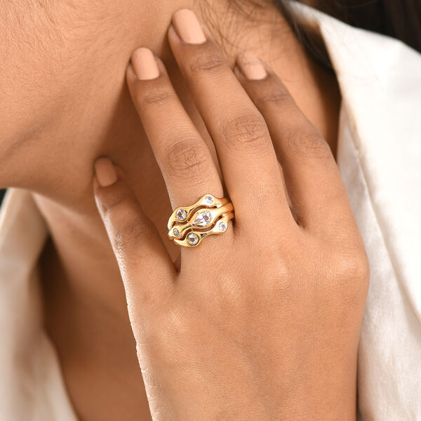 EverTrue wei&szlig;er Topas Ring - 1,16 ct. image number 2