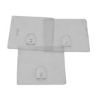 Zauberhaken aus Kunststoff, 3 groß, Transparent