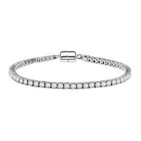 D'Joy Moissanit Armband ca. 20 cm 925 Silber rhodiniert ca. 5,99 ct.