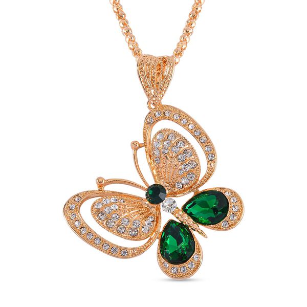 Neongr&uuml;ner Kristall, Wei&szlig;er Kristall Halskette ca. 70 cm  Std Gelb