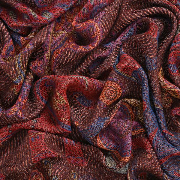 Schal mit Elefantenmuster, Dunkelbraun image number 5