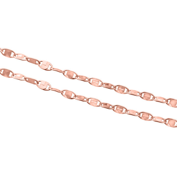 Pyramiden Konfetti-Kette, ca. 45 cm, 925 Silber rosévergoldet, ca. 3,10g image number 2