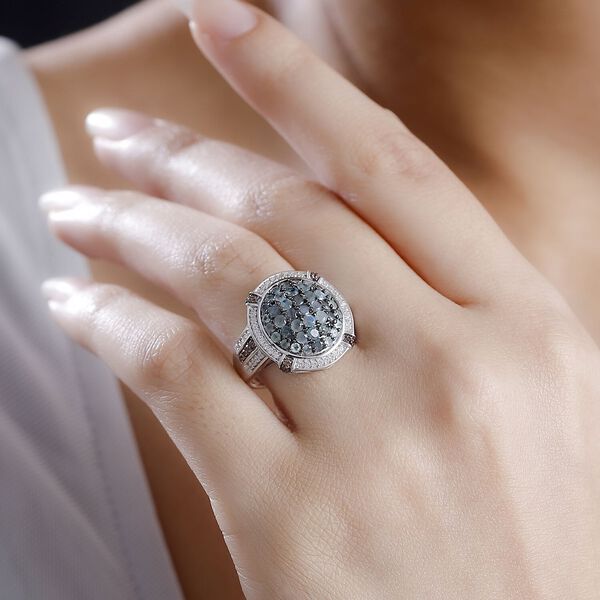 D'Joy AA Alexandrit, Kaffee und wei&szlig;er Zirkon Ring - 2,55 ct. image number 2