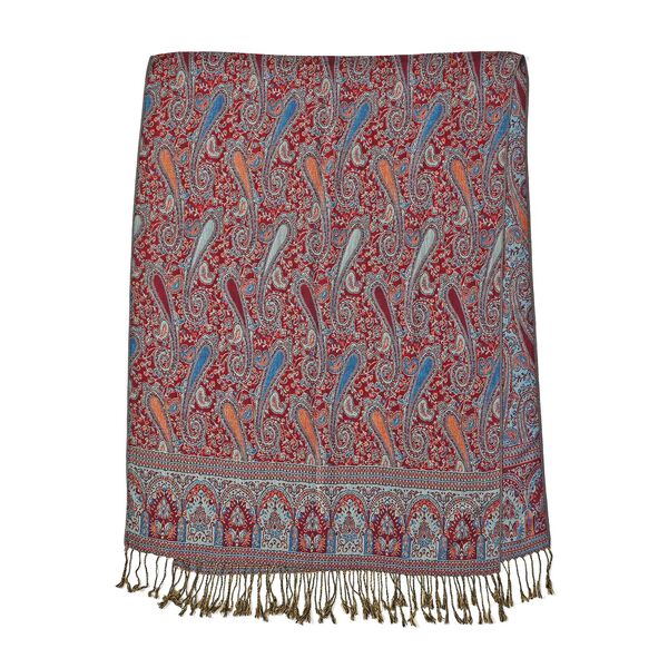 Paisley bedruckter Schal in lila image number 2