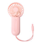 Tragbarer Mini Ventilator zwei Lüfterflügeln, Rosa