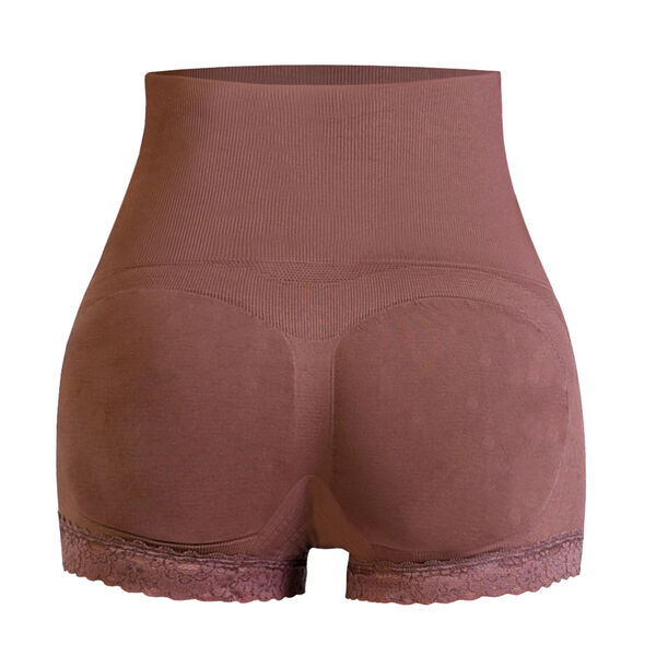 SANKOM Damen Haltungskorrektur Panty mit Spitze Shapewear, Gr&ouml;&szlig;e XXL, Burgundenrot image number 2