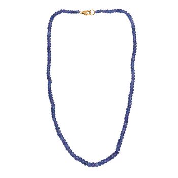 AAA Tansanit 45cm Halskette in 585 Gold - 90 ct.