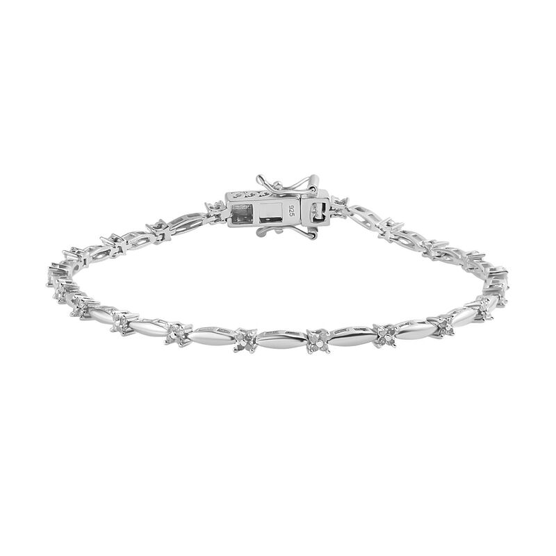 Weißes Diamant-Armband, 19 cm - 0,50 ct. image number 0